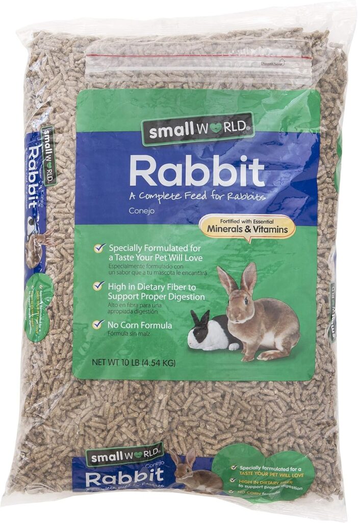 Small World Rabbit Feed for All Rabbits | Provides Complete Nutrition | 10lbs